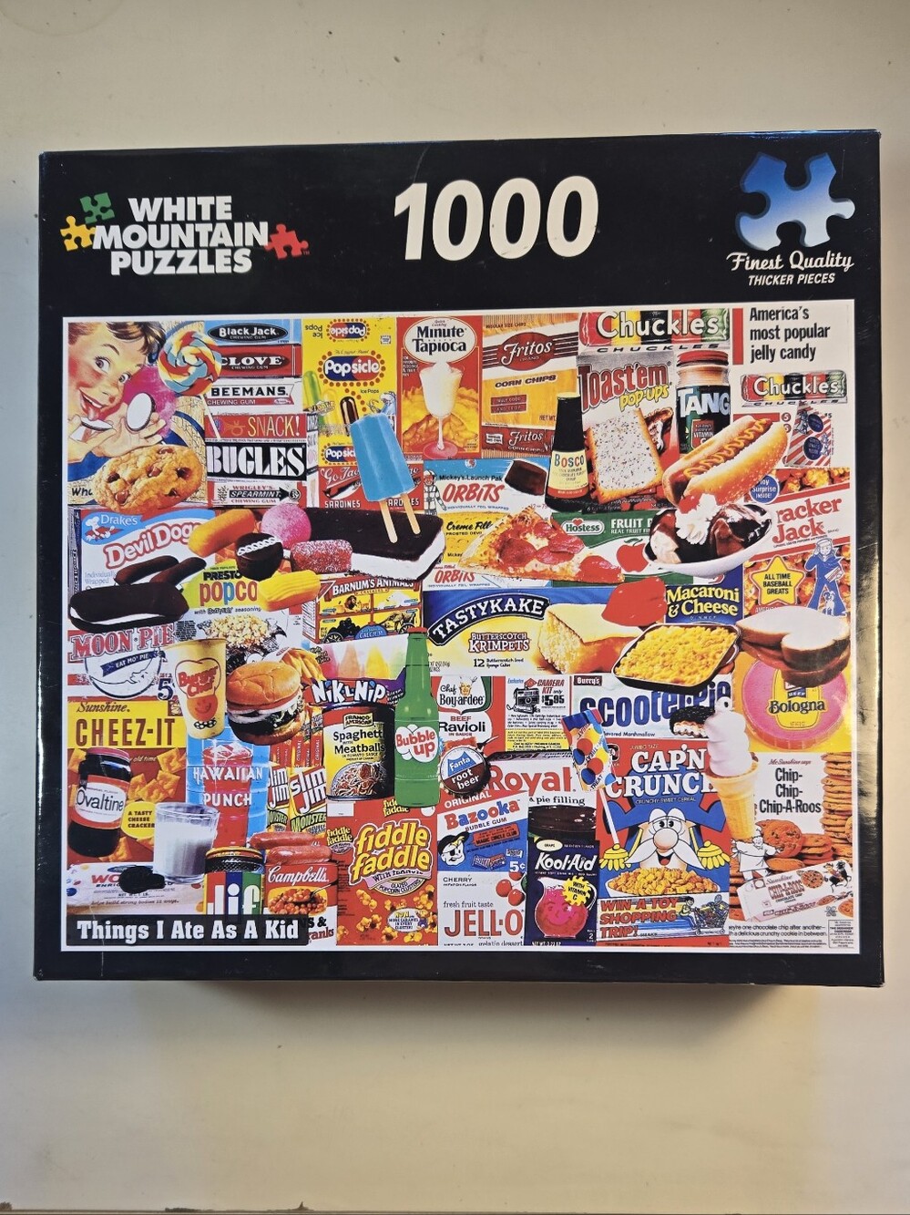 White Mountain Puzzles 'Things I Ate As A Kid' 1000 Piece Jigsaw Puzzle 1110T